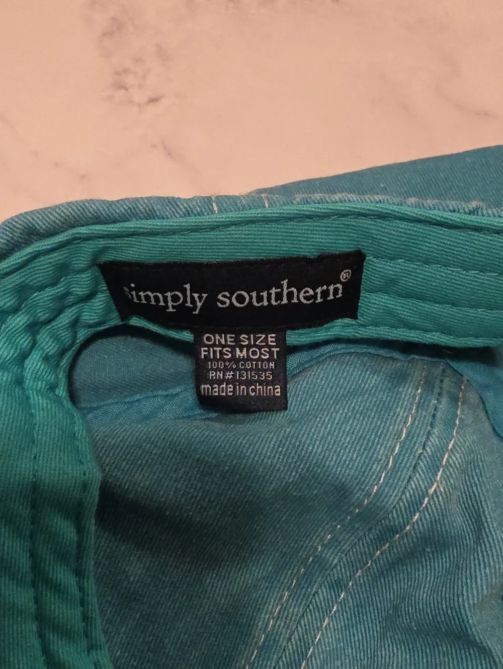 Simply Southern Teacher Embroidered Blue Cap